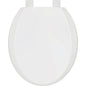 Round Closed-Front Toilet Seat with Quick Release and Lid