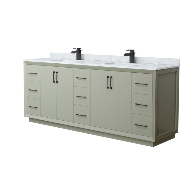 Strada Double Bathroom Vanity - 84W x 35H x 22D