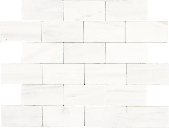 Marble Contempo White Rectangle 3X6 Honed
