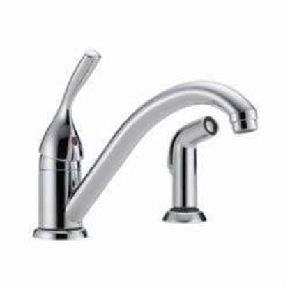 Classic Kitchen Faucet, Deck Mount, ADA, 1 Lever Handle, 2-Hole, Chrome