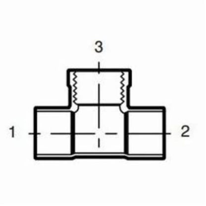 Tee, 1-1/4 x 1-1/2 x 1 in, C x C x FNPT, Copper
