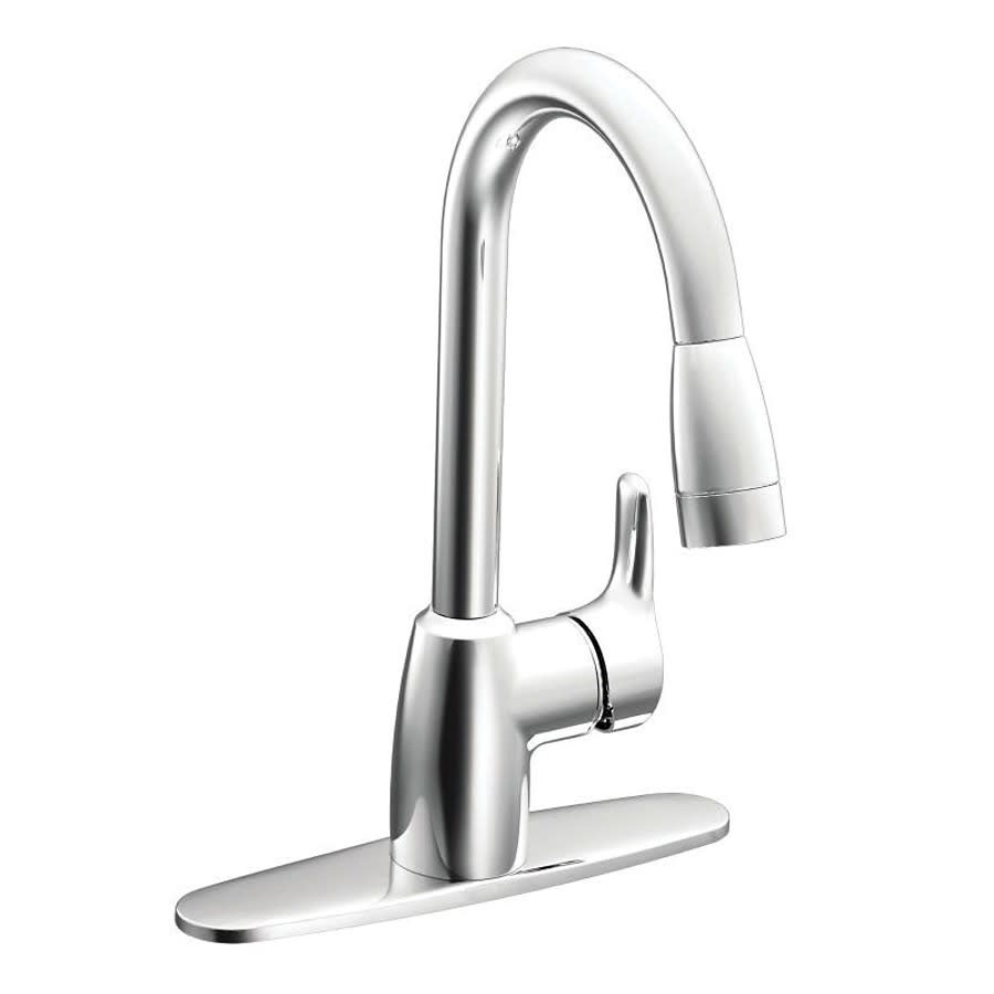 Baystone™ Kitchen Faucet, Deck Mount, ADA, 1 Lever Handle, 1 or 3-Hole, Chrome