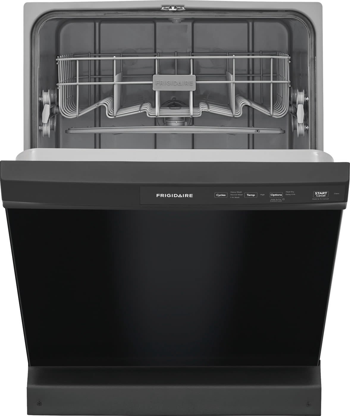 Frigidaire 24 In. in. Front Control Built-In Tall Tub Dishwasher in Black with 3-Cycles, 55 dBA