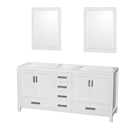 Sheffield Double Bathroom Vanity - 70.75W x 35H x 21.5D
