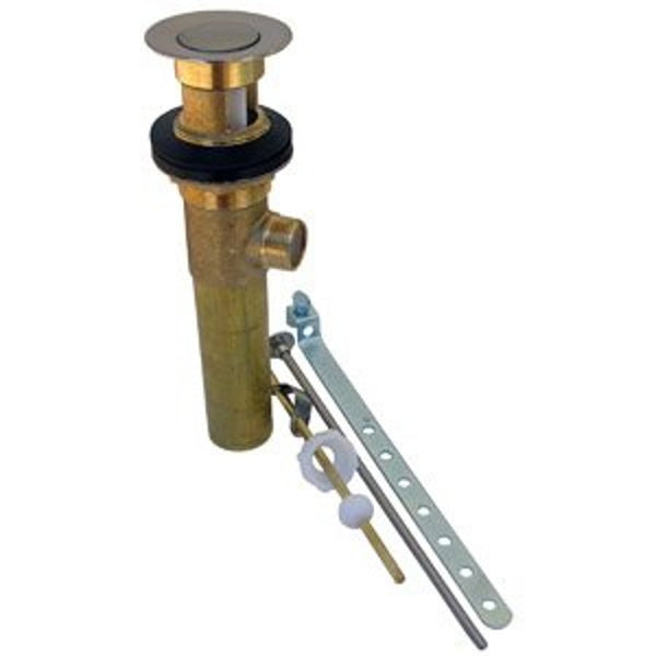 Satin Nickel Pop-Up Assembly, Polished Chrome