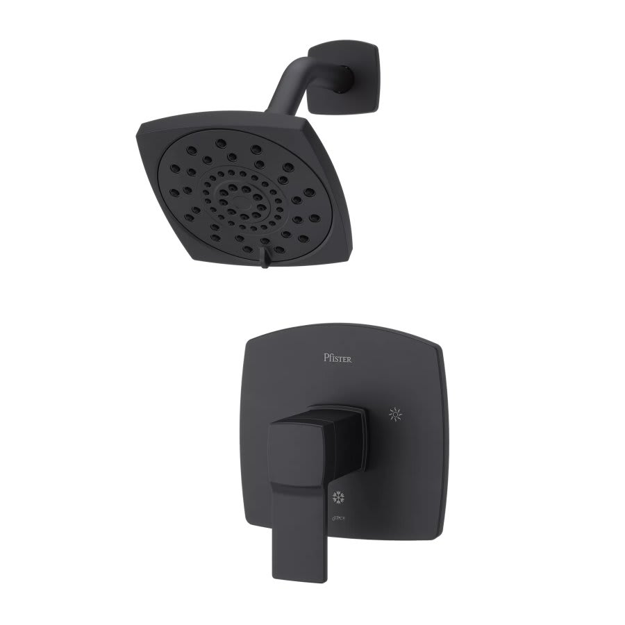 Deckard™ Pressure Balanced Shower Trim, Matte Black