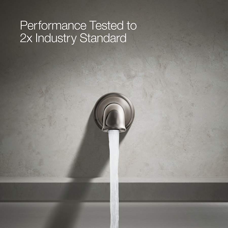 Artifacts Non Diverter Wall Mounted Tub Spout with Flare Design