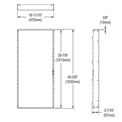 Mounting Frame for Single-Station In-Wall Refrigerated Bottle Filling Stations