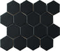 Artistic Reflections Matte Onyx Hexagon 3X3 Matte