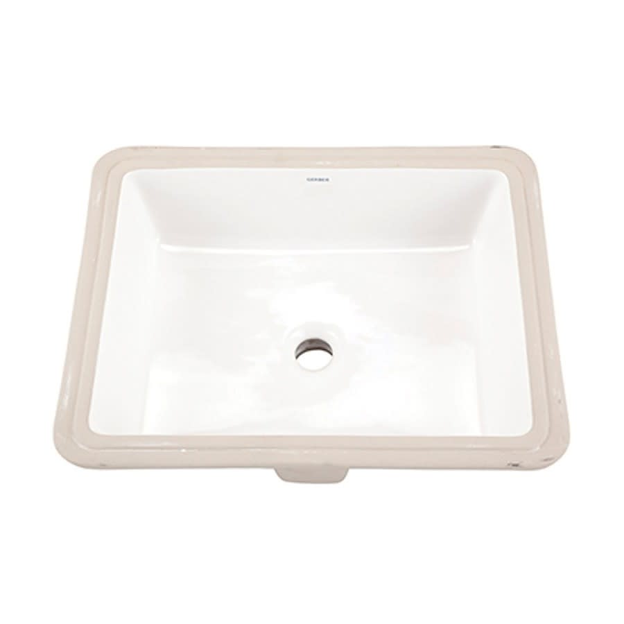 Wicker Park™ Under Mount Lavatory Sink, ADA, 19-5/8 x 15-1/2 x 6-3/4 in, Vitreous China, White