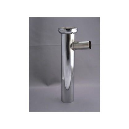 Tubular Branch Tailpiece, 1-1/2 in, Tube x Slip Joint, 20 ga, Chrome