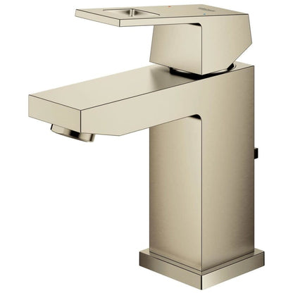 Eurocube 1.2 GPM Single Hole Bathroom Faucet with StarLight, SilkMove, EcoJoy, and QuickFix Technologies - Includes Pop-Up Drain Assembly