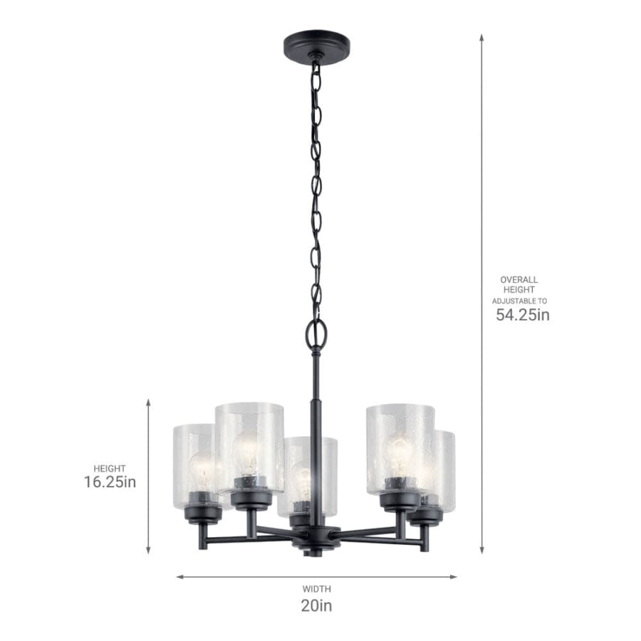 Winslow 5 Light 20" Wide Chandelier