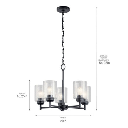 Winslow 5 Light 20" Wide Chandelier