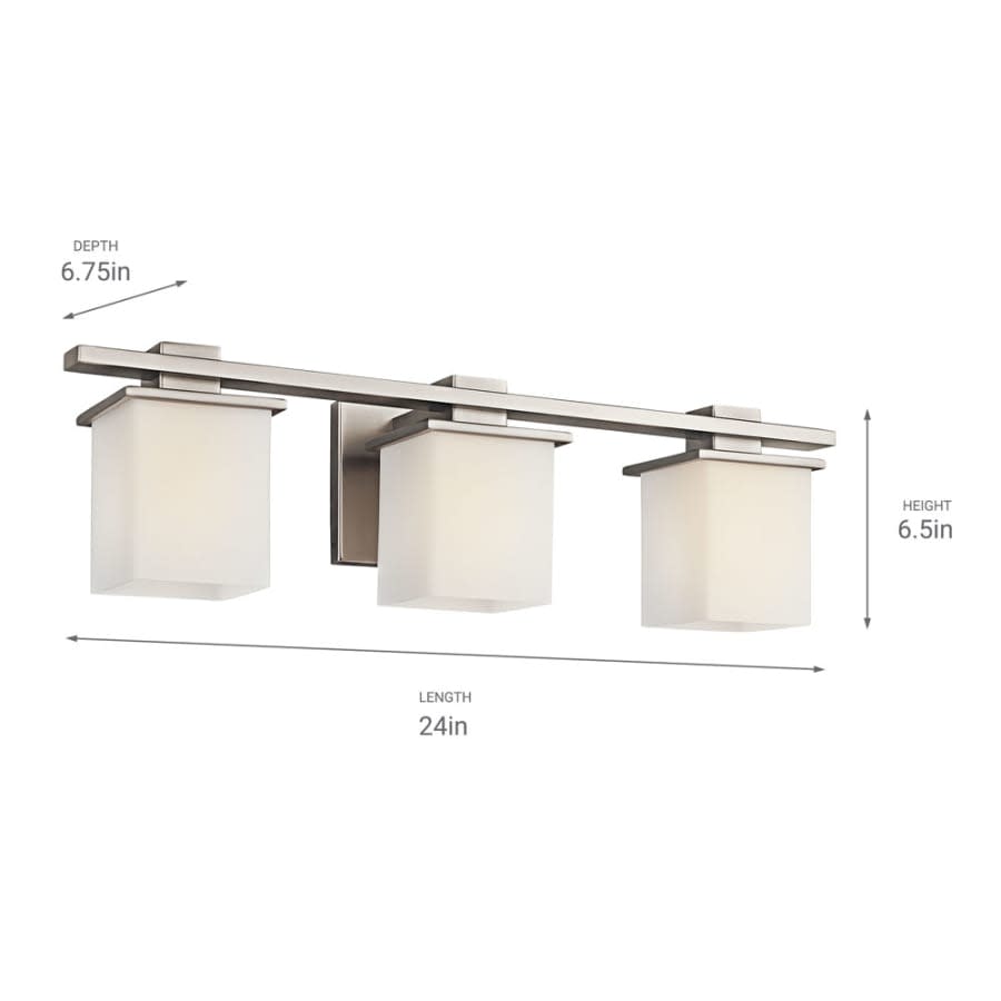 Tully 3 Light 24" Wide Vanity Light