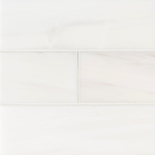 Bianco Dolomite Subway Tile 4x12 Polished