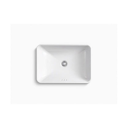 Vox® Vessel Mount Lavatory Sink, ADA, 22-5/8 x 16-1/8 x 6-7/8 in, Vitreous China, White