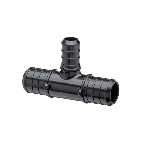 QickSert CR® Tee, 3/4 x 1/2 in, Crimp PEX, Poly