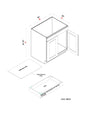 ADA Sink Base - 33"W x 34- 1/2"H x 24"D