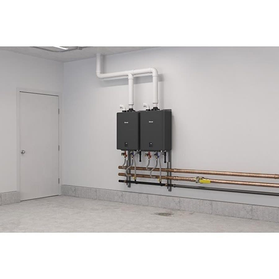 In-Line Tankless Tack, Wall Mount, 2 Units, Indoor/Outdoor, Natural/Propane