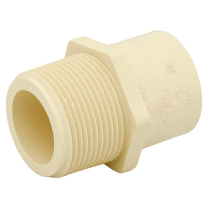 FlowGuard Gold® Male Adapter, 1-1/4 in, Socket x MNPT, SDR 11, CPVC