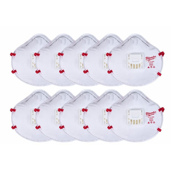 10pk N95 Valved Respirator