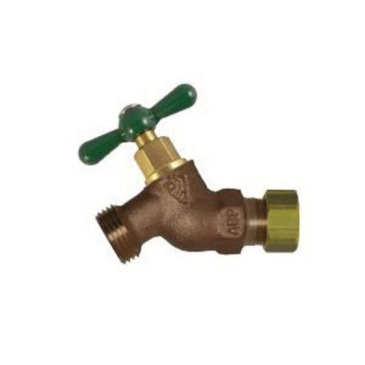 Hose Bibb, 1/2 in Inlet, Comp, Rough Bronze