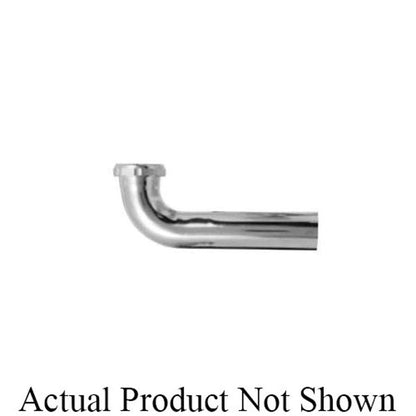 Tubular Waste Arm, 1-1/2 in, Tube x Slip Joint, 17 ga, Chrome