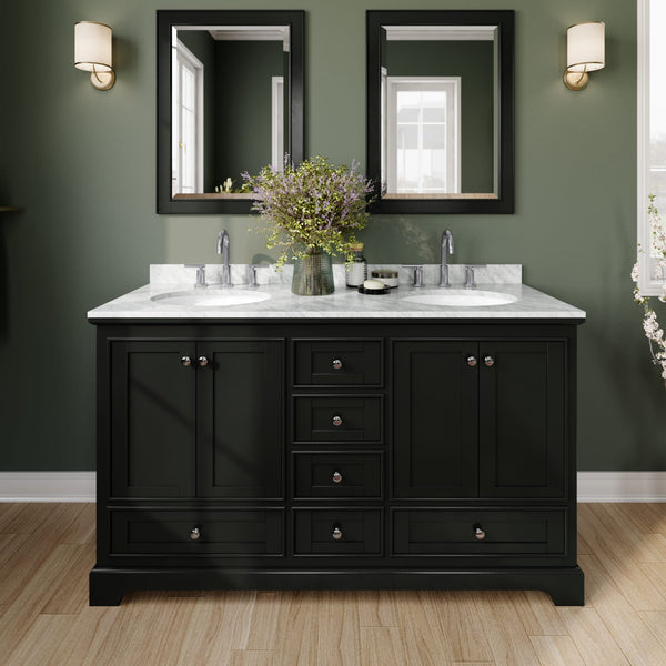 Deborah Double Bathroom Vanity - 60W x 35H x 22D