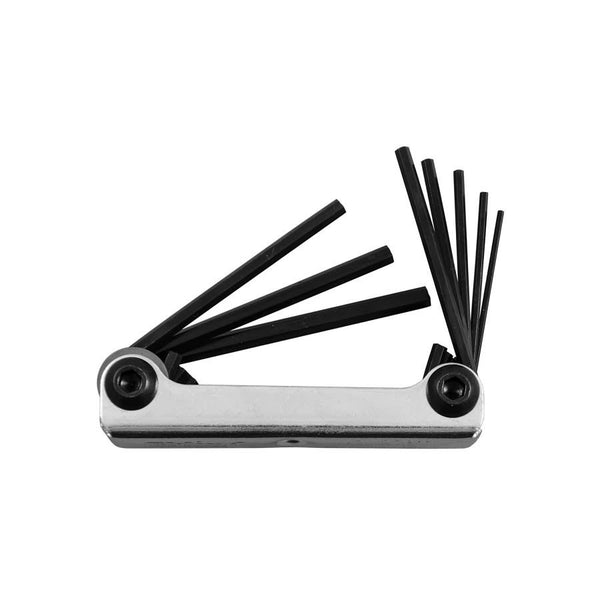 Hex Key Set, 8 Pieces, 0.05 to 5/32 in Hex, Alloy Steel, Chrome Nickel