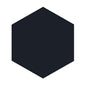 BLOCK HEXAGON NEGRO MATTE 5X6