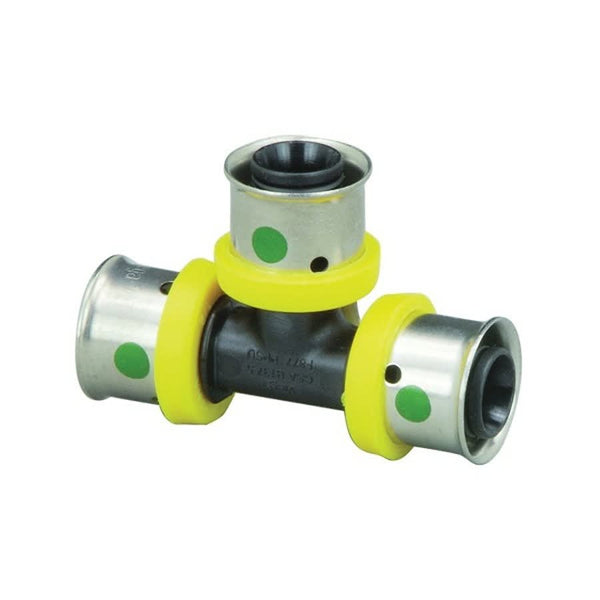 PureFlow® Tee, 1-1/4 x 1 x 1 in, Press PEX, Poly