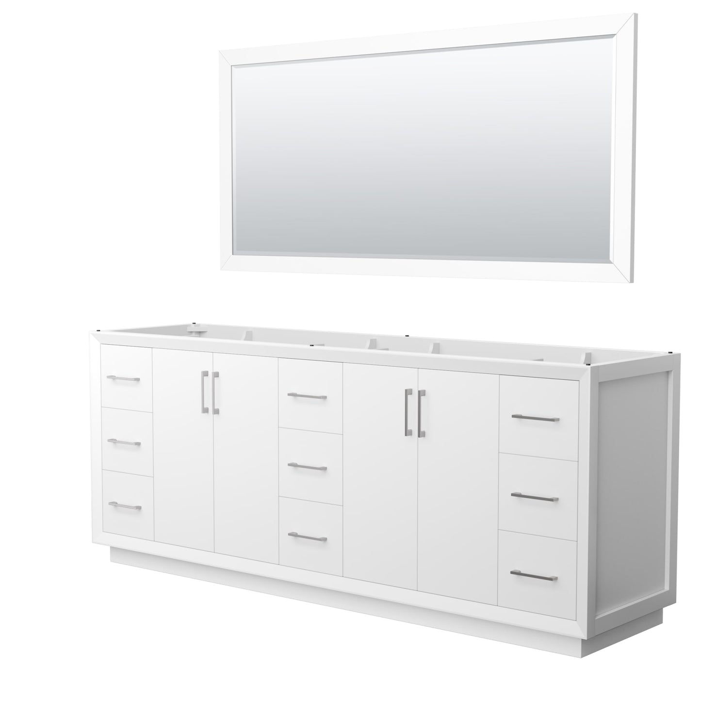 Strada Double Bathroom Vanity - 83.25W x 34.25H x 21.75D