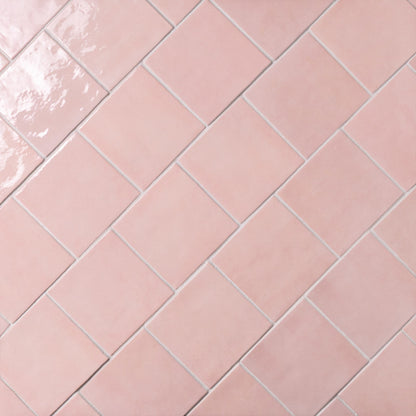 Cloé 5" x 5" Glossy Ceramic Tile in Loire