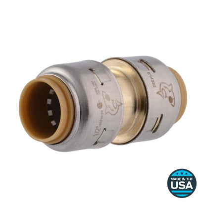 Max 1/2 in. Brass Push-to-Connect Coupling Fitting