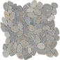 FLAT VENETIAN PEB SILVER 12X12