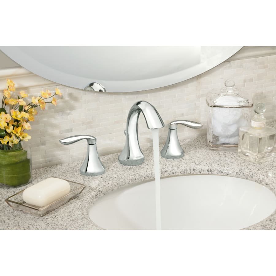 Eva 1.2 GPM Deck Mounted Bathroom Faucet with Pop-Up Plug- Less Drain Assembly