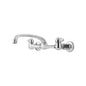Pfirst Series™ Kitchen Faucet, Wall Mount, ADA, 2 Knob Handle, 2-Hole, Polished Chrome