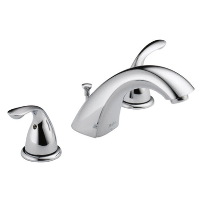 Classic Widespread Lavatory Faucet, ADA, 2 Handle, 3-Hole, 1.2 gpm, Chrome