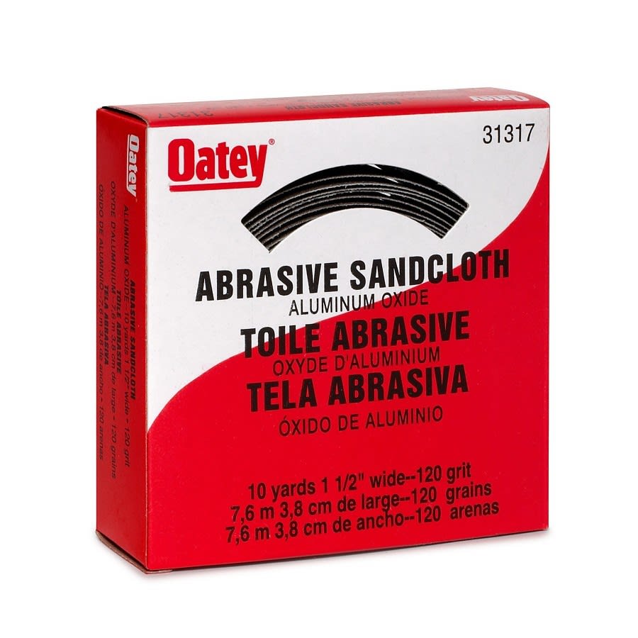 Closed Coat Abrasive Cloth, 10 yd L, 1-1/2 in W