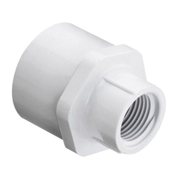 Female Adapter, 1 x 1/2 in, Socket x FNPT, SCH 40/STD, PVC