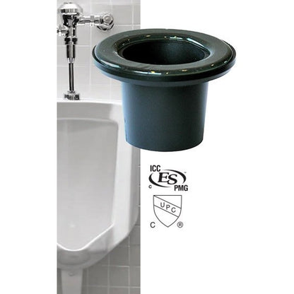 Wax-Free Urinal Seal, For Use With 2 in, Drain Pipe, PVC, Black