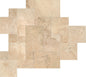 Travertine Mendocino Pattern, Chiseled Versaille Brushed
