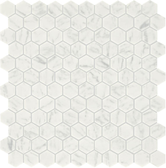 Natural Hues Carrara Hexagon 8X9 Matte