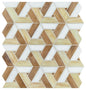 Vivify Heirloom Gold Trapezoid 1X3 Glass