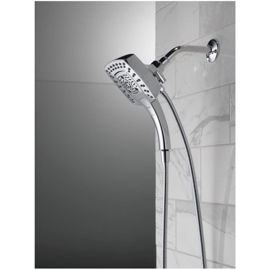 Universal Showering 2.5 GPM Multi Function 2-in1 In2ition Shower Head and Hand Shower with Touch Clean, H2Okinetic and MagnaTite Technology