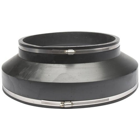 Transition Coupling, 12 in, Concrete x Cast Iron/Plastic, Flexible PVC