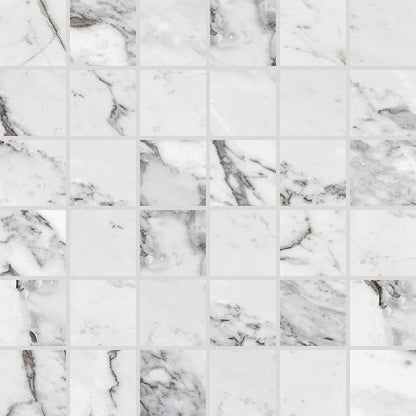 Marble Attache Lavish Pearl Arabesque Square 24X24 Satin