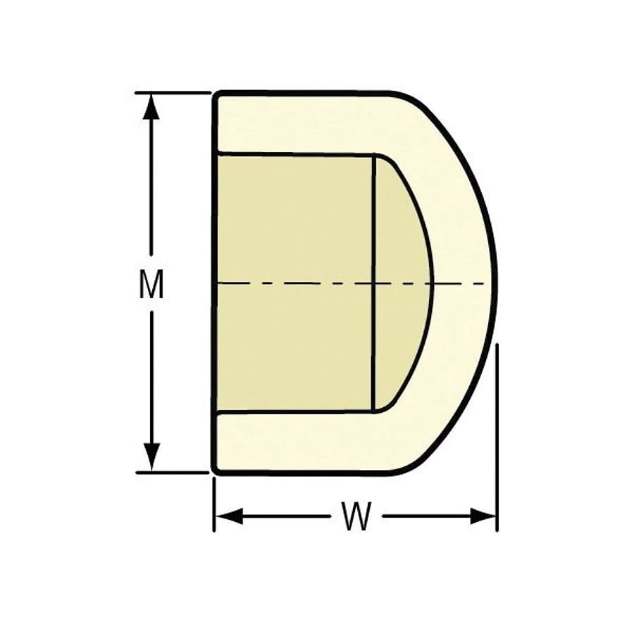 Cap, 3/4 in, Socket, SCH 40/STD, CPVC