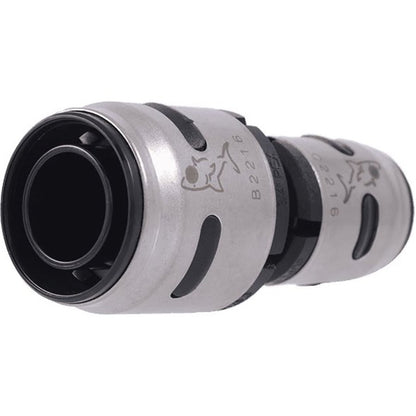 Reducer Coupling, 3/4 x 1/2 in, Push, Plastic